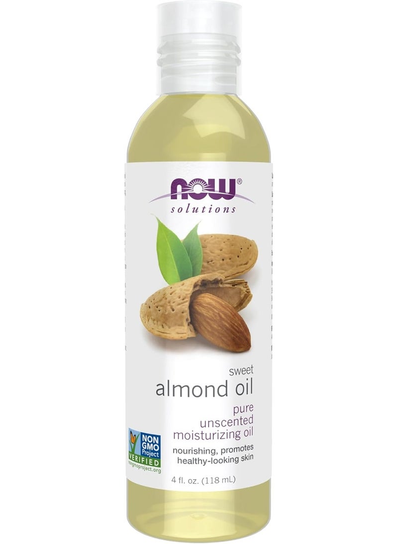 Now Solutions Almond Oil Sweet 4 Oz 100% Pure 118ml - Image 1
